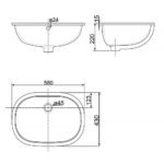 Chậu rửa mặt lavabo American Standard 0458-WT (0458WT) âm bàn, dòng Activa - Ảnh 2