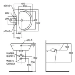 Chậu rửa mặt lavabo American Standard 0953-WT (0953WT) treo tường, dòng Neo Modern - Ảnh 2