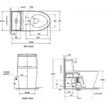 Bồn cầu American Standard 2007-WT (2007WT) 1 khối, nắp êm 640000S-WT, dòng Acacia Evolution - Ảnh 2
