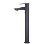 Vòi lavabo CAESAR B061CBU lạnh, màu đen nhám (Kèm bộ xả nhấn)