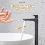 Vòi lavabo CAESAR B061CBU lạnh, màu đen nhám (Kèm bộ xả nhấn) - Ảnh 4
