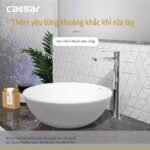 Vòi lavabo CAESAR BT061CU lạnh (Kèm chặn rác bằng sứ) - Ảnh 5