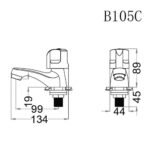 Vòi lavabo CAESAR B105C lạnh - Ảnh 6