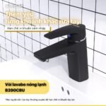 Vòi lavabo CAESAR B390CBU nóng lạnh, màu đen nhám - Ảnh 3