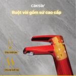 Vòi lavabo CAESAR B390CRU nóng lạnh, màu đỏ - Ảnh 5