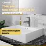 Vòi lavabo CAESAR B460CU nóng lạnh - Ảnh 6