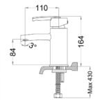 Vòi lavabo CAESAR B540CU nóng lạnh - Ảnh 6