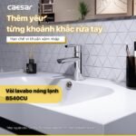 Vòi lavabo CAESAR B540CU nóng lạnh - Ảnh 5