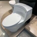 Bồn cầu CAESAR C1353 (CD1353) 1 khối nắp êm MU234, xả gạt - Ảnh 3