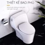Bồn cầu CAESAR C1353 (CD1353) 1 khối nắp êm MU234, xả gạt - Ảnh 11