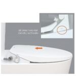 Bồn cầu CAESAR C1353F/ TAF060 (CD1353) 1 khối nắp rửa cơ TAF060, xả gạt - Ảnh 6