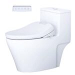 Bồn cầu CAESAR C1356F/ TAF610H (CD1356) 1 khối nắp điện tử TAF610H