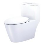 Bồn cầu CAESAR C1363F/ TAF060 (CD1363) 1 khối nắp rửa cơ TAF060