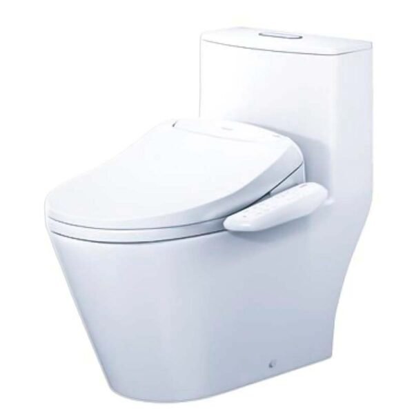 Bồn cầu CAESAR C1363F/ TAF400H (CD1363) 1 khối nắp điện tử TAF400H