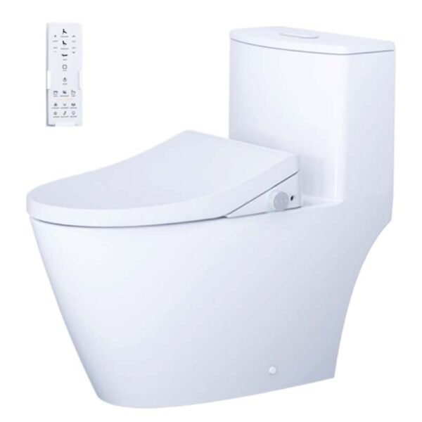 Bồn cầu CAESAR C1363F/ TAF512H (CD1363) 1 khối nắp điện tử TAF512H