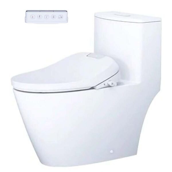 Bồn cầu CAESAR C1363F/ TAF610H (CD1363) 1 khối nắp điện tử TAF610H