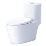 Bồn cầu CAESAR C1364F/ TAF060 (CD1364) 1 khối nắp rửa cơ TAF060