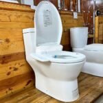 Bồn cầu CAESAR C1374F/ TAF400H (CD1374) 1 khối nắp điện tử TAF400H - Ảnh 4