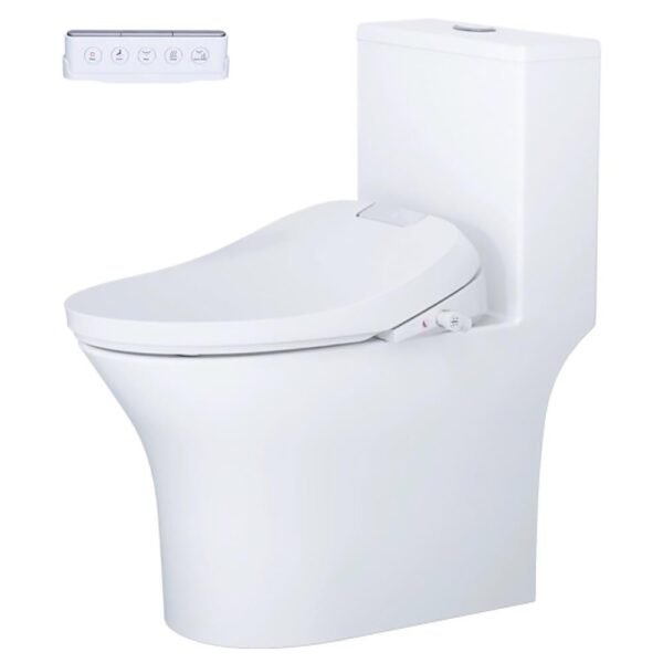 Bồn cầu CAESAR C1391F/ TAF610H (CD1391) 1 khối nắp điện tử TAF610H