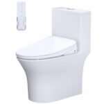 Bồn cầu CAESAR C1391F/ TAF710H (CD1391) 1 khối nắp điện tử TAF710H