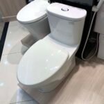 Bồn cầu CAESAR C1394 (CD1394) 1 khối nắp êm M233 - Ảnh 2