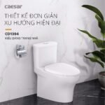 Bồn cầu CAESAR C1394 (CD1394) 1 khối nắp êm M233 - Ảnh 8