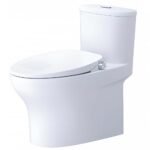 Bồn cầu CAESAR C1394F/ TAF060 (CD1394) 1 khối nắp rửa cơ TAF060