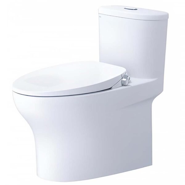 Bồn cầu CAESAR C1394F/ TAF060 (CD1394) 1 khối nắp rửa cơ TAF060