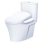 Bồn cầu CAESAR C1395F/ TAF400H (CD1395) 1 khối nắp điện tử TAF400H