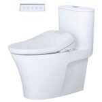 Bồn cầu CAESAR C1395F/ TAF610H (CD1395) 1 khối nắp điện tử TAF610H