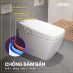 Bồn cầu thông minh CAESAR CA1380H. 1 khối nắp điện tử TAF300 - Ảnh 8