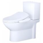 Bồn cầu CAESAR CD1340 2 khối nắp điện tử TAF400H