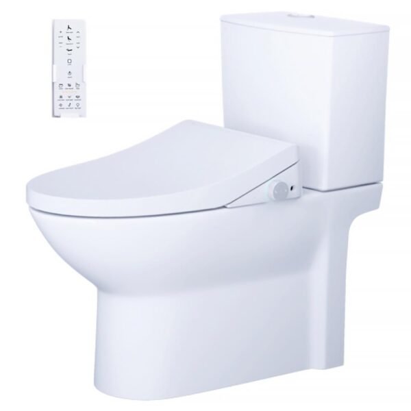 Bồn cầu CAESAR CD1340 2 khối nắp điện tử TAF512H