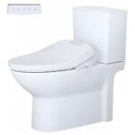 Bồn cầu CAESAR CD1340 2 khối nắp điện tử TAF610H