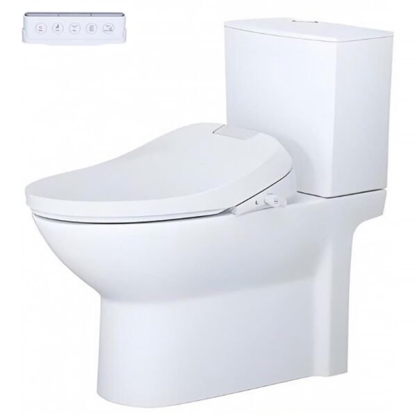 Bồn cầu CAESAR CD1340 2 khối nắp điện tử TAF610H