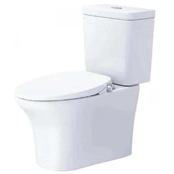 Bồn cầu CAESAR CD1341 2 khối nắp rửa cơ TAF060