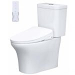 Bồn cầu CAESAR CD1341 2 khối nắp điện tử TAF710H