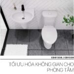 Bồn cầu CAESAR CTS1338 2 khối nắp êm MS220 - Ảnh 3