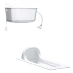 Bồn cầu CAESAR CS1280 dạng xổm, thùng nước T1100