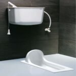 Bồn cầu CAESAR CS1280 dạng xổm, thùng nước T1100 - Ảnh 2