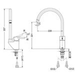 Vòi chén TOTO DK307AN nóng lạnh - Ảnh 9
