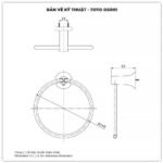 Giá treo khăn TOTO DSR01 dạng tròn - Ảnh 2