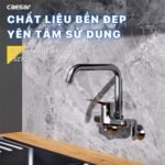 Vòi chén CAESAR K527C nóng lạnh, gắn tường - Ảnh 2