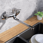 Vòi chén CAESAR K540C nóng lạnh, gắn tường - Ảnh 2