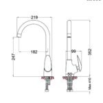 Vòi chén CAESAR K815C nóng lạnh - Ảnh 8