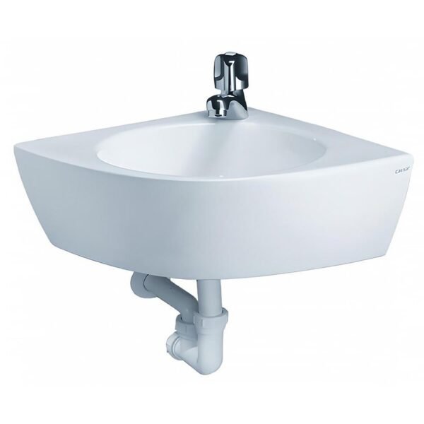 Chậu rửa mặt lavabo CAESAR L2014 treo tường, dạng góc
