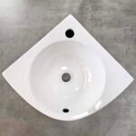 Chậu rửa mặt lavabo CAESAR L2014 treo tường, dạng góc - Ảnh 3