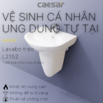Chậu rửa mặt lavabo CAESAR L2152 treo tường - Ảnh 5