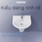 Chậu rửa mặt lavabo CAESAR L2152 treo tường - Ảnh 6