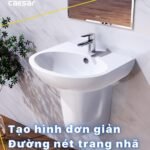 Chậu rửa mặt lavabo CAESAR L2152 treo tường - Ảnh 7